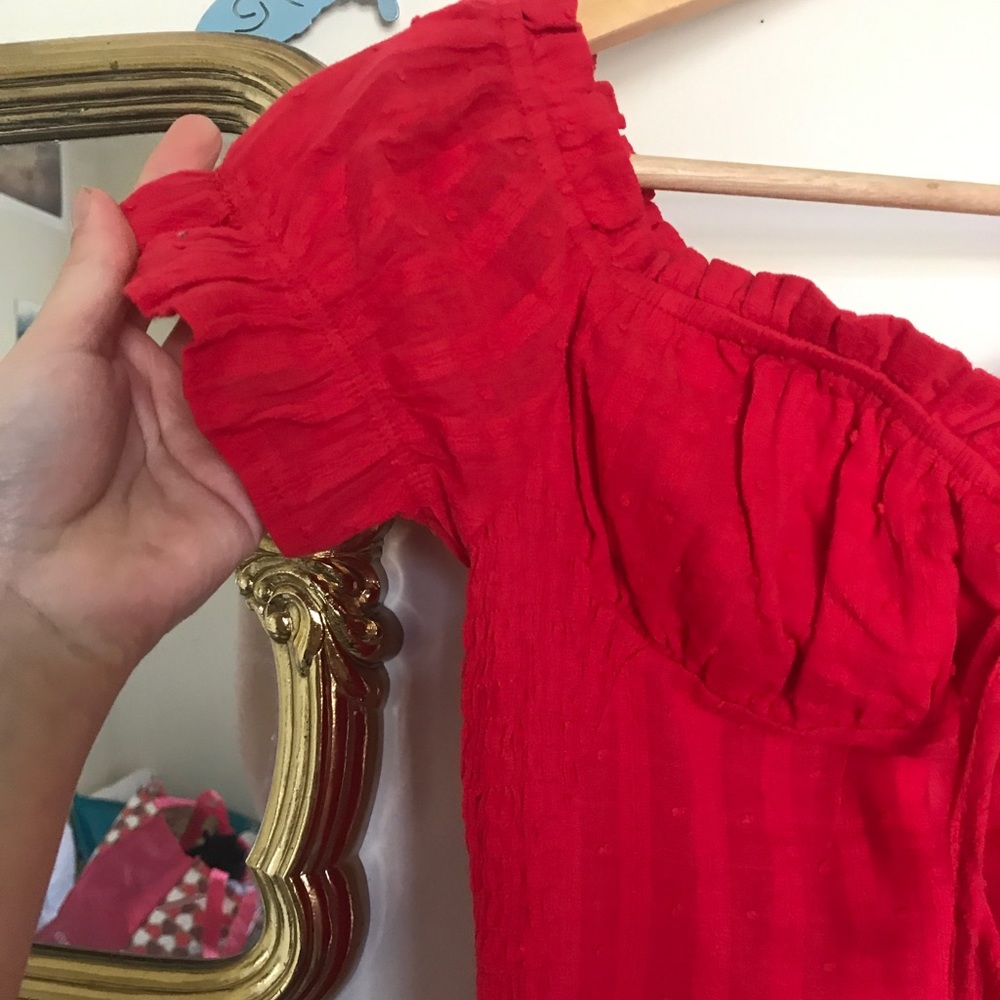 Red Mini Dress - Picture 4 of 10